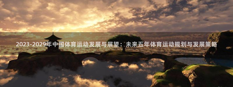 球皇杜：2023-2029年中国体育运动发展与展望：未来五年体育运动规划与发展策略
